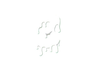 Obraz premium A white, dripping number 3 against a solid black background