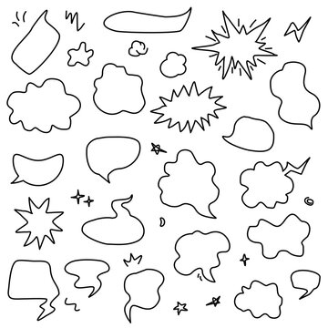 Comic Speech Bubble cartoon bundle 