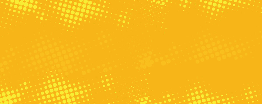 Abstract halftone dot background with yellow gradient pattern