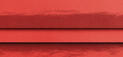 A textured, layered composition in shades of red, with subtle shading and rough, brushstroke-like markings