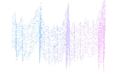 Abstract glowing sparkling stars seamless on transparent background. Glowing sparkles seamless dust of stars neon overlay PNG. Futuristic data concept with glowing sparkles festive dust.