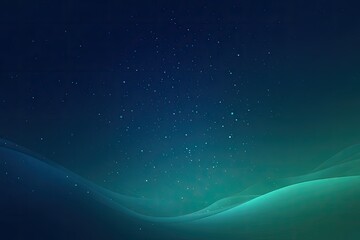 A dreamy, abstract dark blue and teal gradient depicting a starry sky with subtle flowing lines