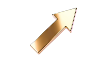 Golden Upward Arrow