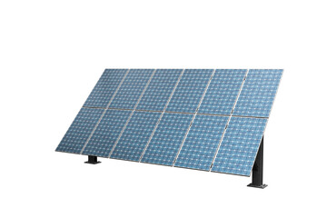 solar panels on white background