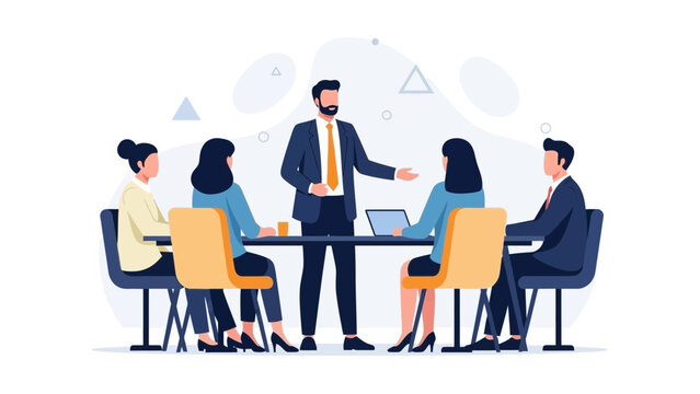 Business Meeting Team Collaboration Strategy Discussion Corporate