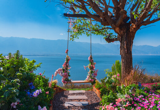 Scenic View of Erhai Lake, Dali Yunnan