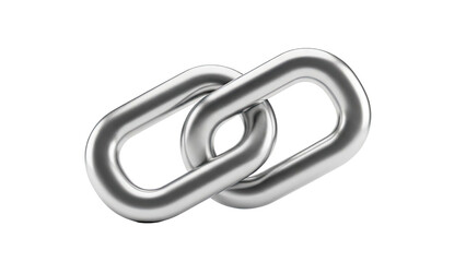 Fototapeta premium Interlocking Silver Chain Links