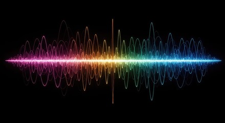 Conceptual visualization of wave frequency and oscillation showing a clear horizontal displacement or timing error ,phase ,misalignment ,signal