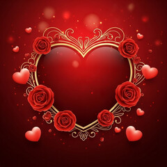 valentine background with heart