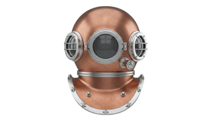Vintage Copper Diving Helmet