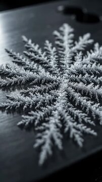 A Snowflake's Formation: Capturing The Beauty Of Ice Crystals In Time Lapse