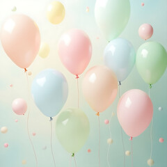 colorful balloons background