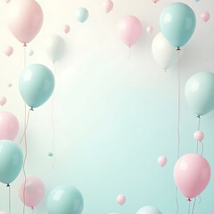 party balloons background
