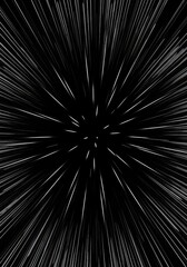 Obraz premium Ethereal white light beams piercing infinite black void, creating cosmic energy lines and deep artistic texture and glow ,energy ,digital ,space