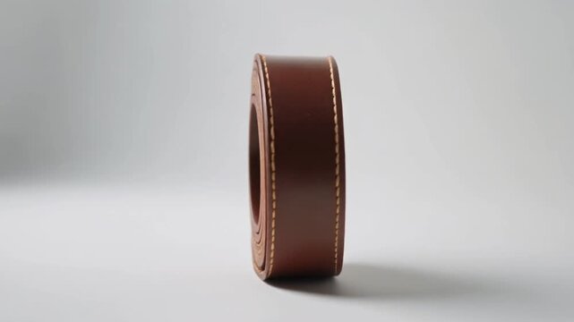A close-up macro of a brown leather wallet and textured purse reveals a fashionable accessory with a detailed pattern and zipper seam resting on an old wooden background