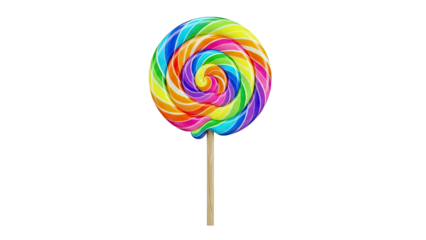 Colorful Swirl Lollipop