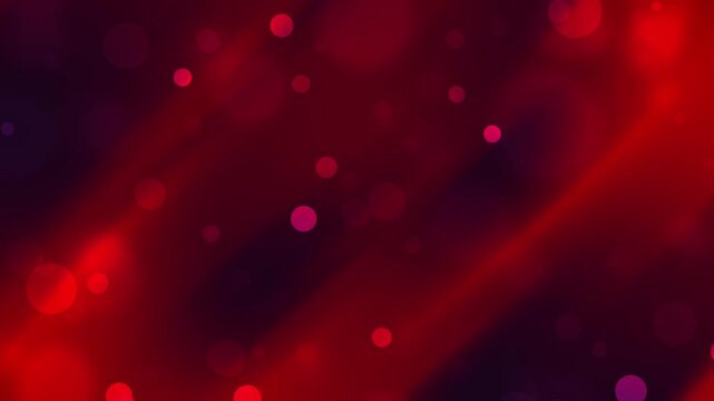 Deep ruby red background with dramatic light streaks and scattered glowing particles