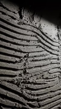 Abstract Sequence Showcasing Layered Cement Texture with Dramatic Light and Shadow