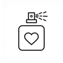 Obraz premium Love Message Notification on Smartphone with Pen and Paper Icon Set