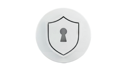 Shield and Keyhole Icon