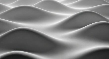 Abstract waves in gray tones flowing curves and subtle shadows