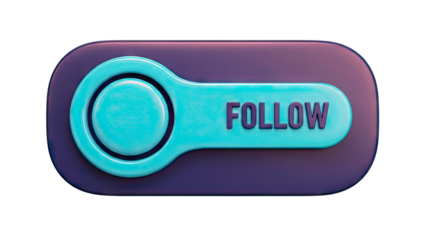 3D "Follow" Button