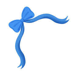 Bow ribbon corner border decoration