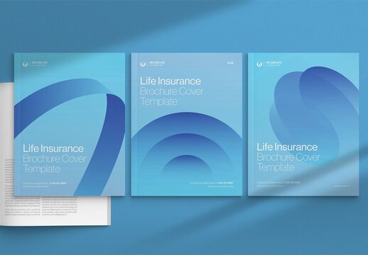 Modern Corporate Brochure Cover Template & Front Page Design for Company Documents & Reports, Medical Hospital Dental Theme