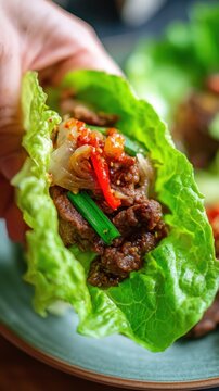Korean Bulgogi Lettuce Wraps