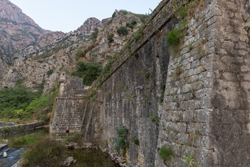 Fototapeta premium The Riva Bastion is one of the older fortification structures in Kotor, Montenegro