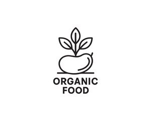Fototapeta premium Organic Food icon vector design illustration.