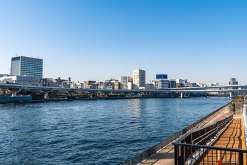 東京　隅田川界隈の風景