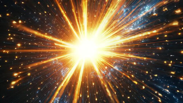 Cosmic explosion of light and energy in space