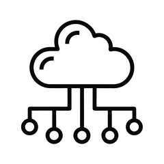 Cloud Resource Allocation Vector Illustration