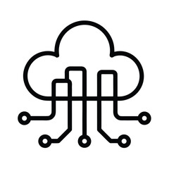 Hybrid Cloud Integration Vector Illustration