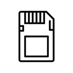 Memory Card SD Vector Illustration