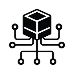 Peripheral Device Hub Vector Illustration