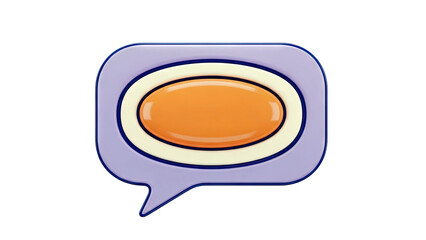3D Speech Bubble Icon