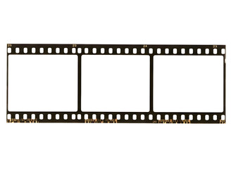 Fototapeta premium Film strip blank template isolated on transparent background