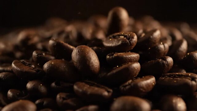 close up of coffee beans