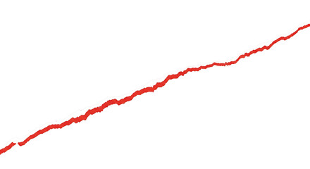Red jagged line graph on white background red line chart