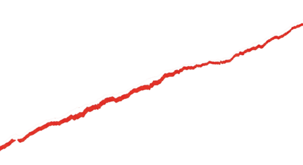 Red jagged line graph on white background red line chart