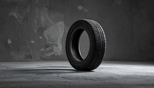 car tire close up
