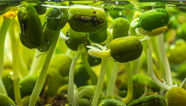 sprouts in water