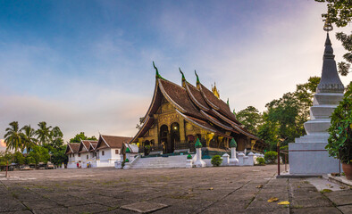 wat xieng thong on the northern tip of the peninsula of Luang Prabang, Laos