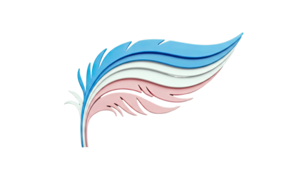 Transgender Pride Feather