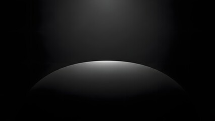 Dark black stage background with soft spotlight and dramatic lighting