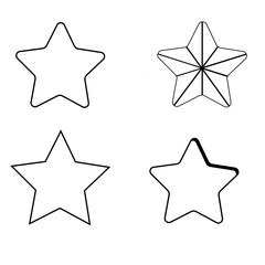 star rating flat icon vector