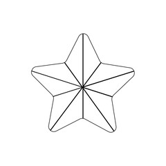 star rating flat icon vector