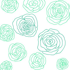 Rose flower art